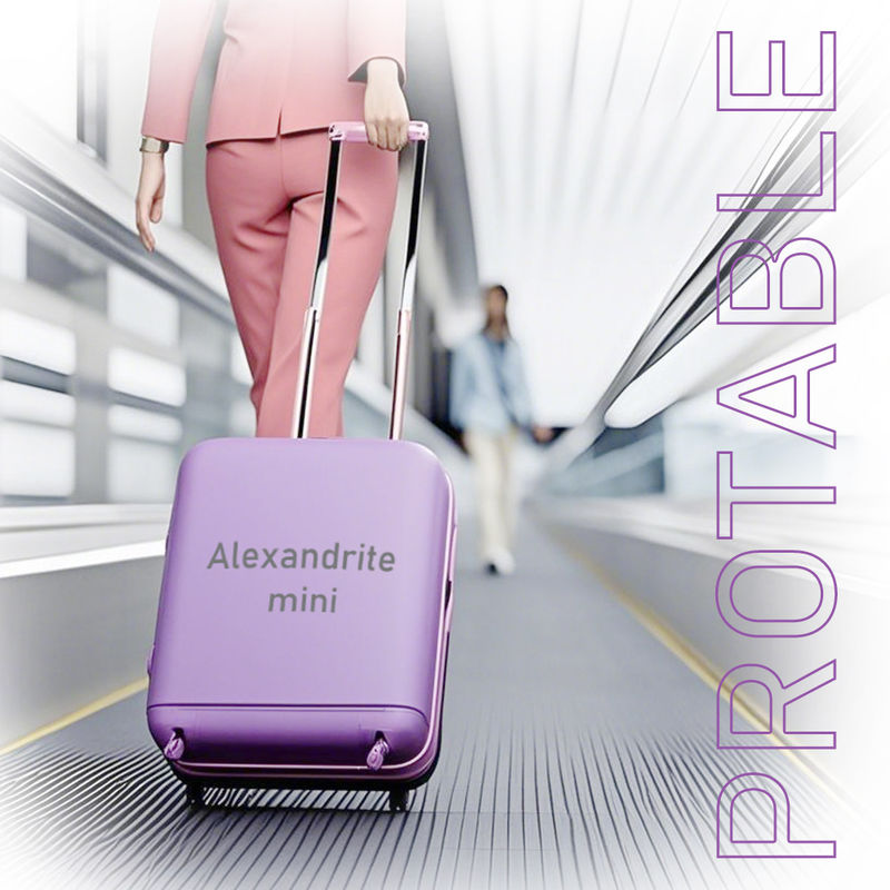 Alexandrite Mini Portable Beauty Equipment Smart Touch  Power Supply Part Bison Light And Easy 755nm Mini Machine Alexandrite 755nm Laser Hair Removal