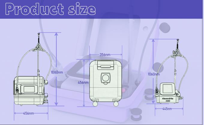 2024 most diode laser 755 nm power supply part Alexandrite mini product beauty clinics for hair removal lcd filter smart touch screen beauty equipment 3