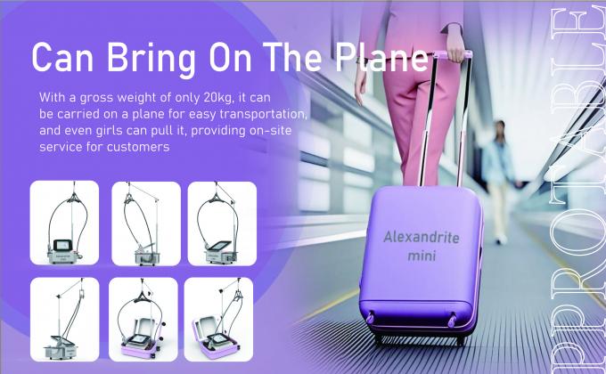 2024 most diode laser 755 nm power supply part Alexandrite mini product beauty clinics for hair removal lcd filter smart touch screen beauty equipment 5