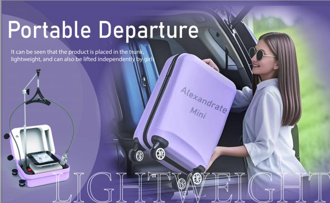 2024 most diode laser 755 nm power supply part Alexandrite mini product beauty clinics for hair removal lcd filter smart touch screen beauty equipment 7