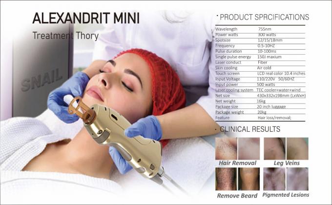 2024 most diode laser 755 nm power supply part Alexandrite mini product beauty clinics for hair removal lcd filter smart touch screen beauty equipment 9